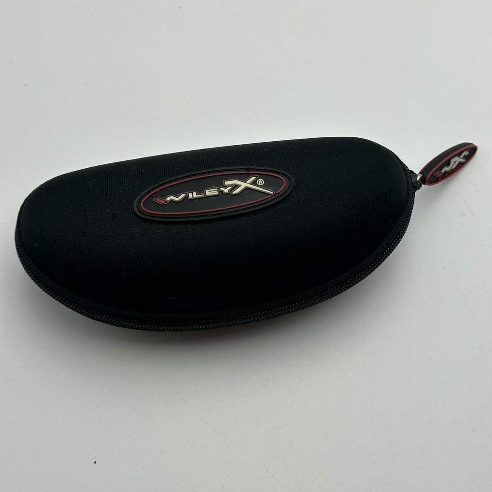 WileyX Sunglass Case Clam Shell Zipper Eye Protection EUC CASE ONLY